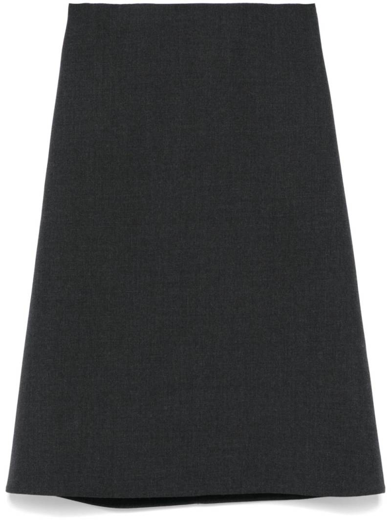 Jil Sander A-line midi skirt - Grey von Jil Sander