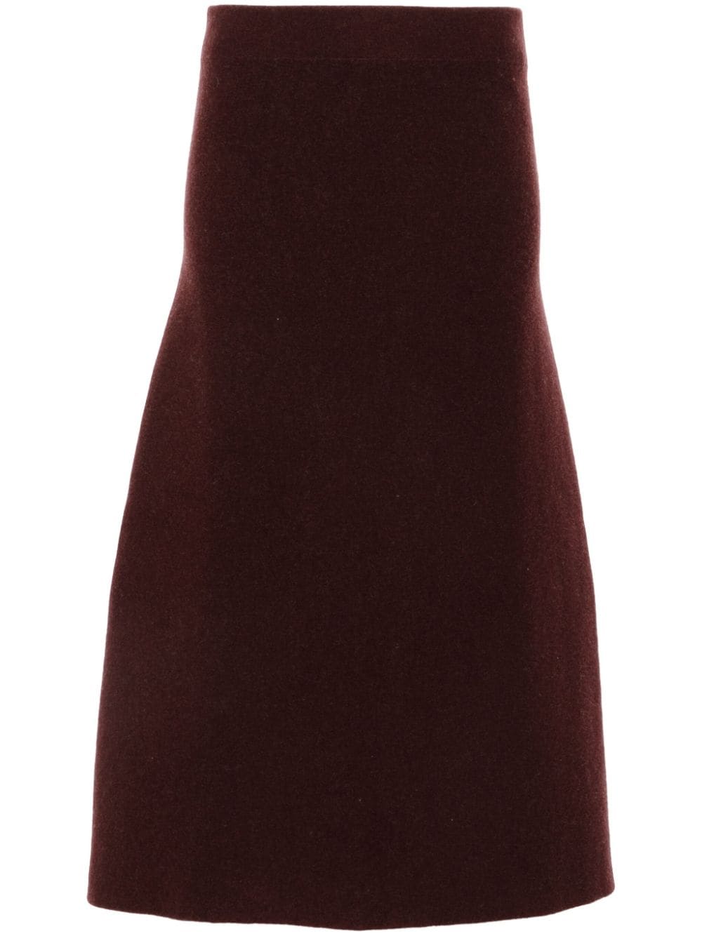 Jil Sander A-line midi skirt - Red von Jil Sander