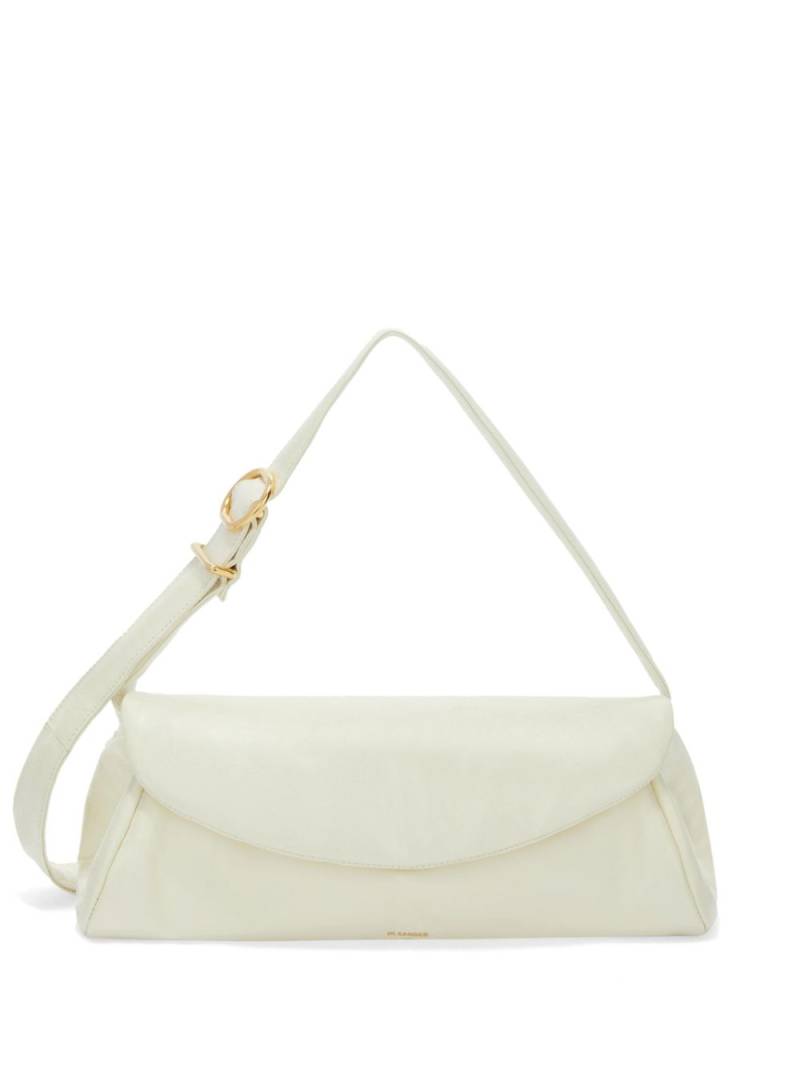 Jil Sander Cannolo Grande leather bag - White von Jil Sander