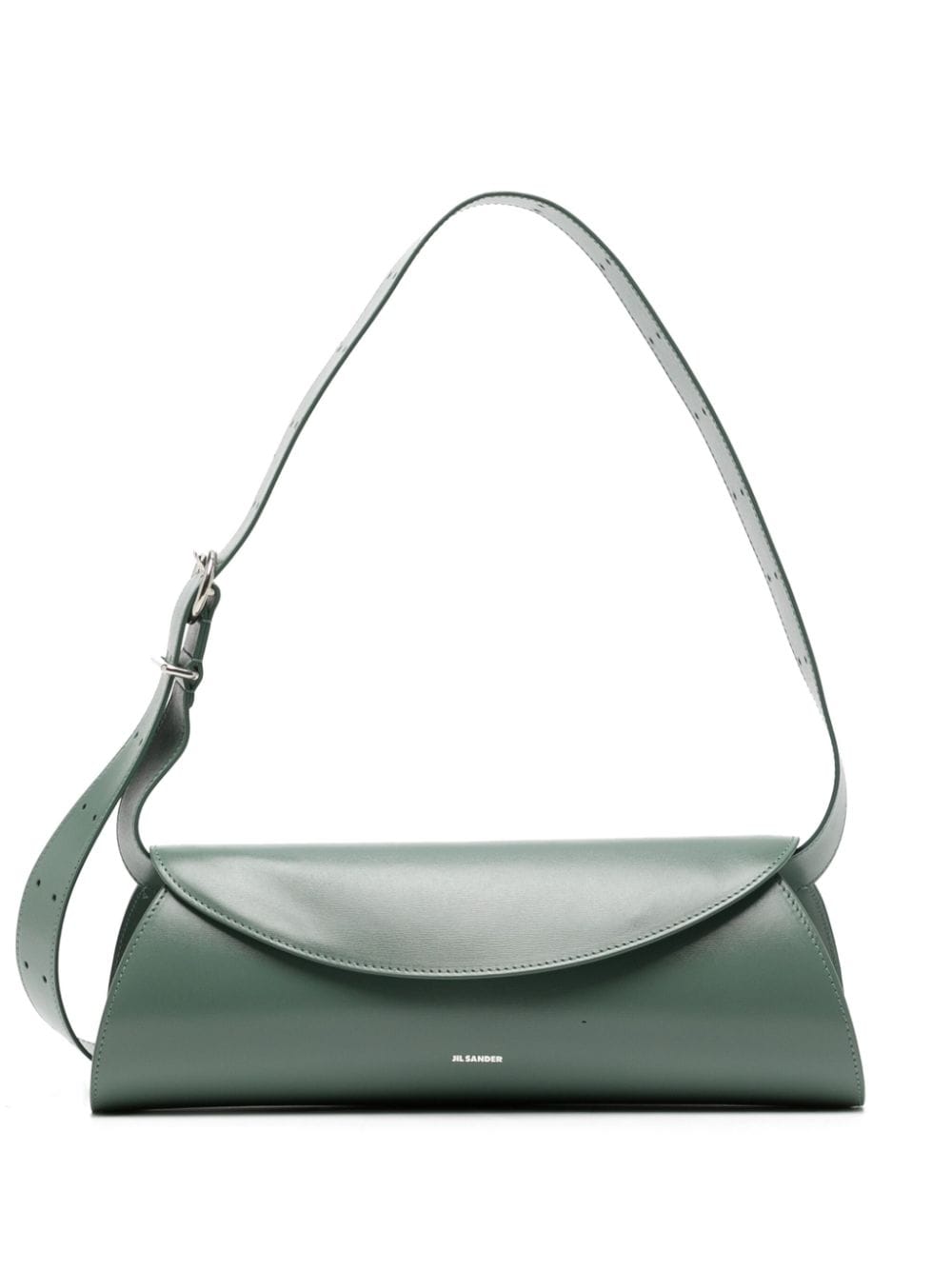 Jil Sander Cannolo Grande leather shoulder bag - Green von Jil Sander