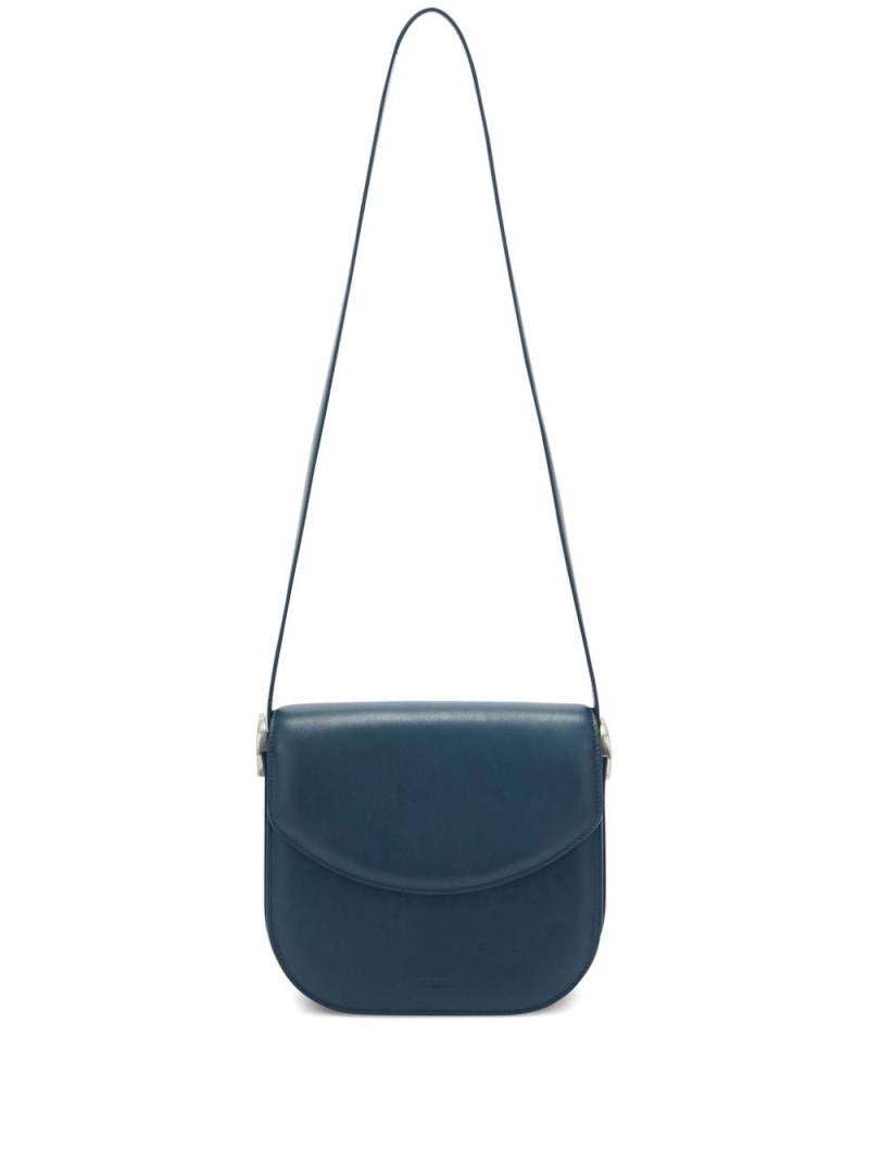 Jil Sander Coin leather crossbody bag - Blue von Jil Sander