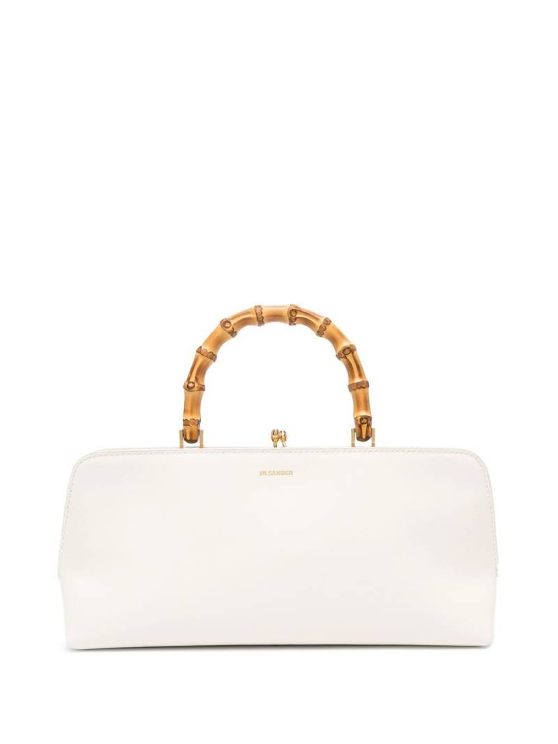 Jil Sander Goji leather tote bag - White von Jil Sander