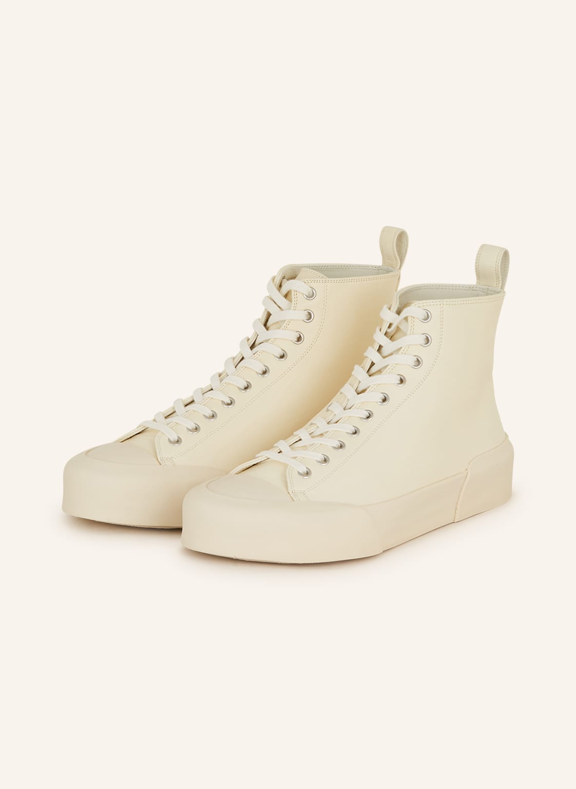 Jil Sander Hightop-Sneaker weiss Jil Sander Hightop-Sneaker weiss von Jil Sander