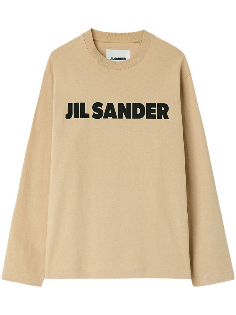 Jil Sander Logo T-Shirt - Brown von Jil Sander