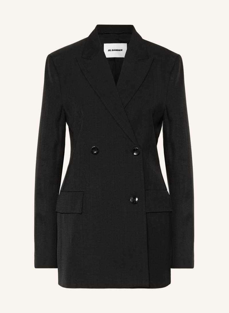 Jil Sander Longblazer Mit Seide schwarz von Jil Sander