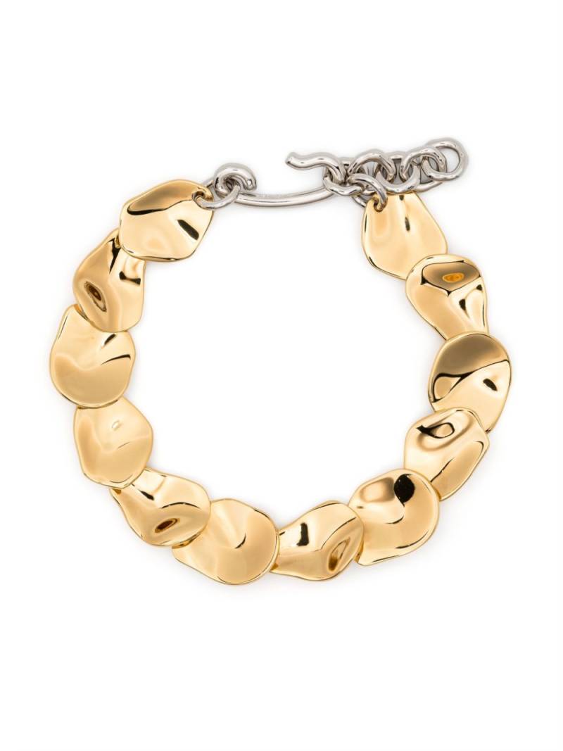 Jil Sander Petals eco brass necklace - Gold von Jil Sander