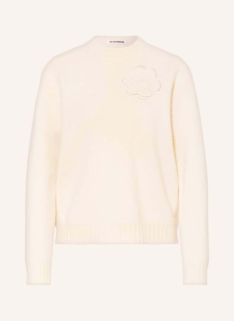 Jil Sander Pullover Mit Cut-Out weiss von Jil Sander