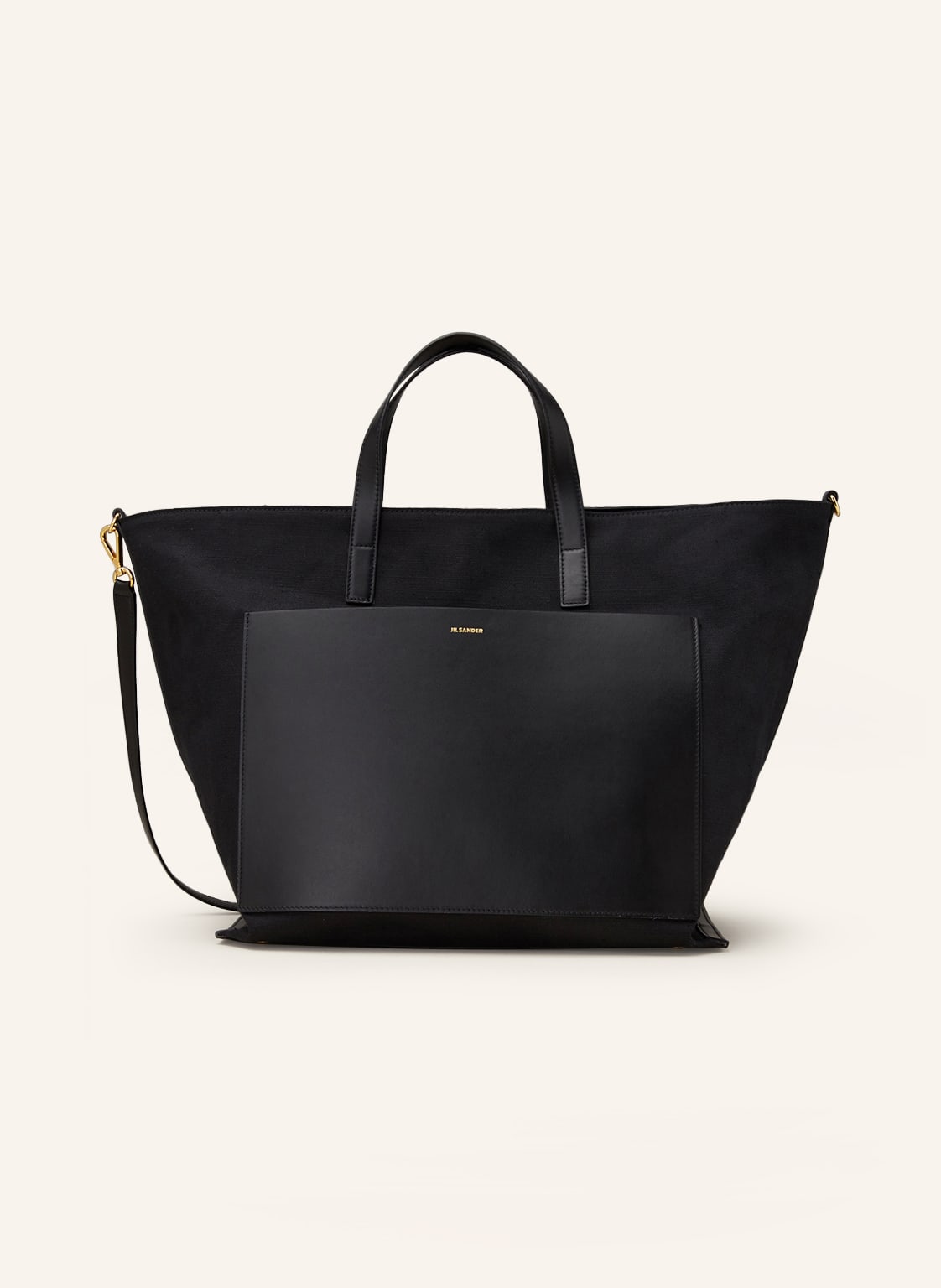 Jil Sander Shopper Wander Square Medium schwarz von Jil Sander