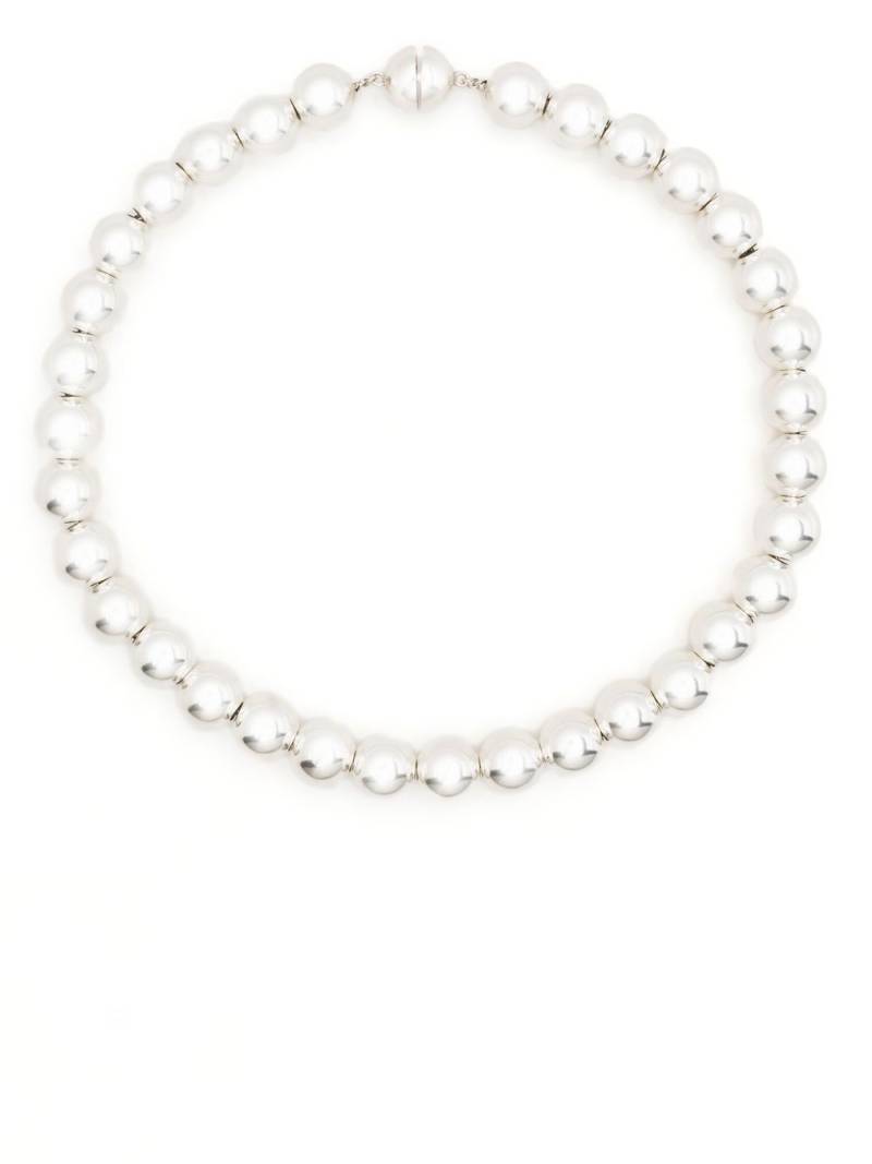 Jil Sander Silver-Sphere choker necklace von Jil Sander