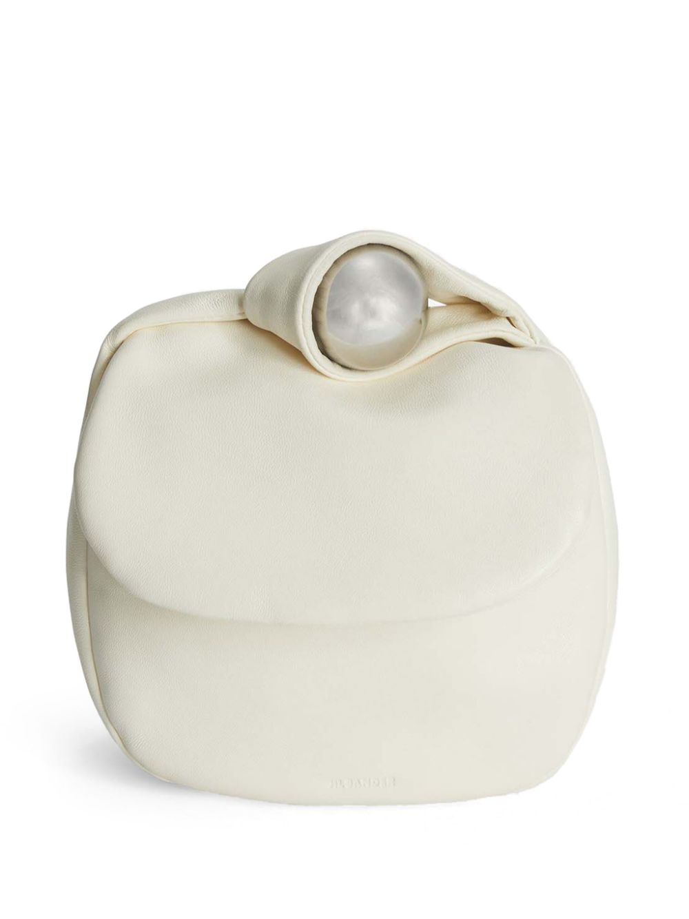 Jil Sander Sphere clutch bag - White von Jil Sander