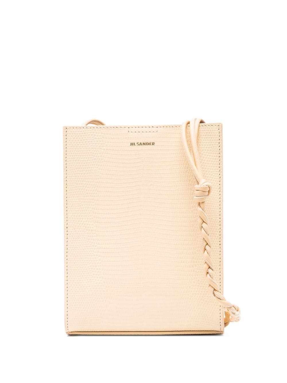 Jil Sander Tangle Rings leather crossbody bag - Neutrals von Jil Sander