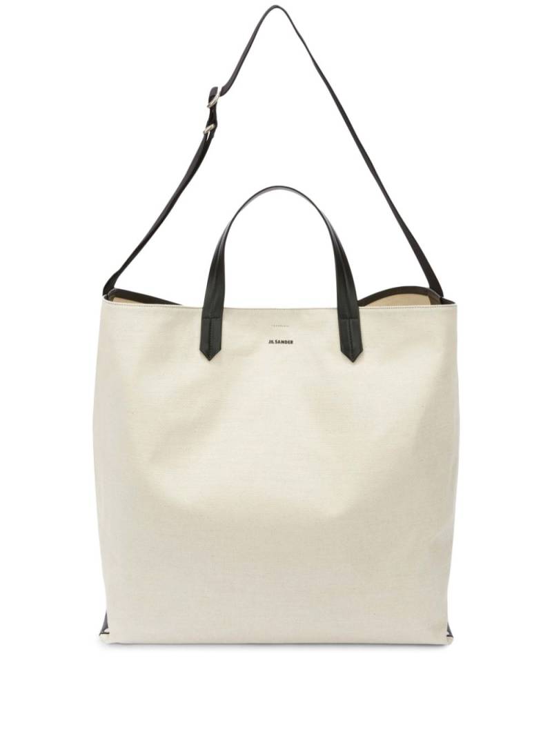 Jil Sander Tape medium tote bag - White von Jil Sander