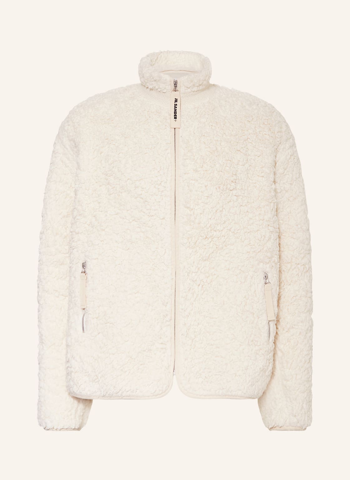 Jil Sander Teddyfell-Jacke beige von Jil Sander