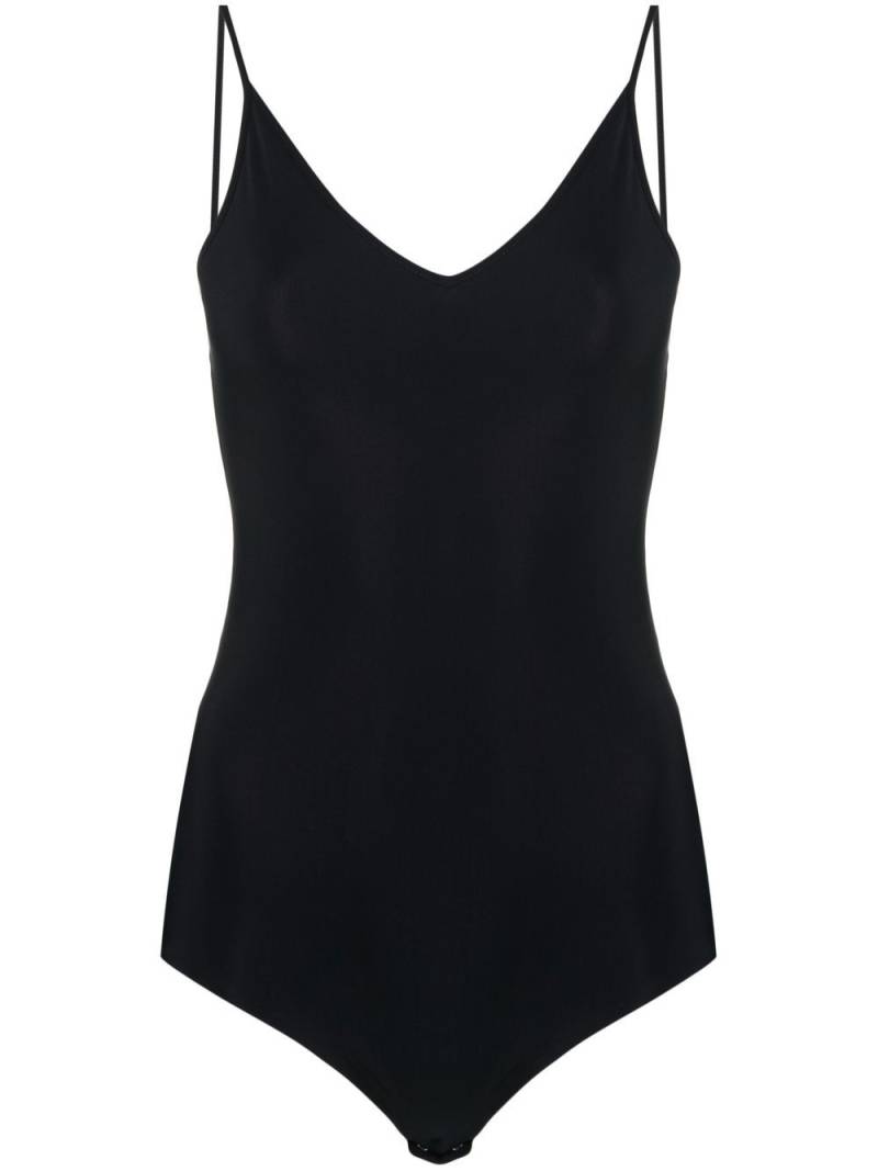 Jil Sander V-neck stretch bodysuit - Black von Jil Sander