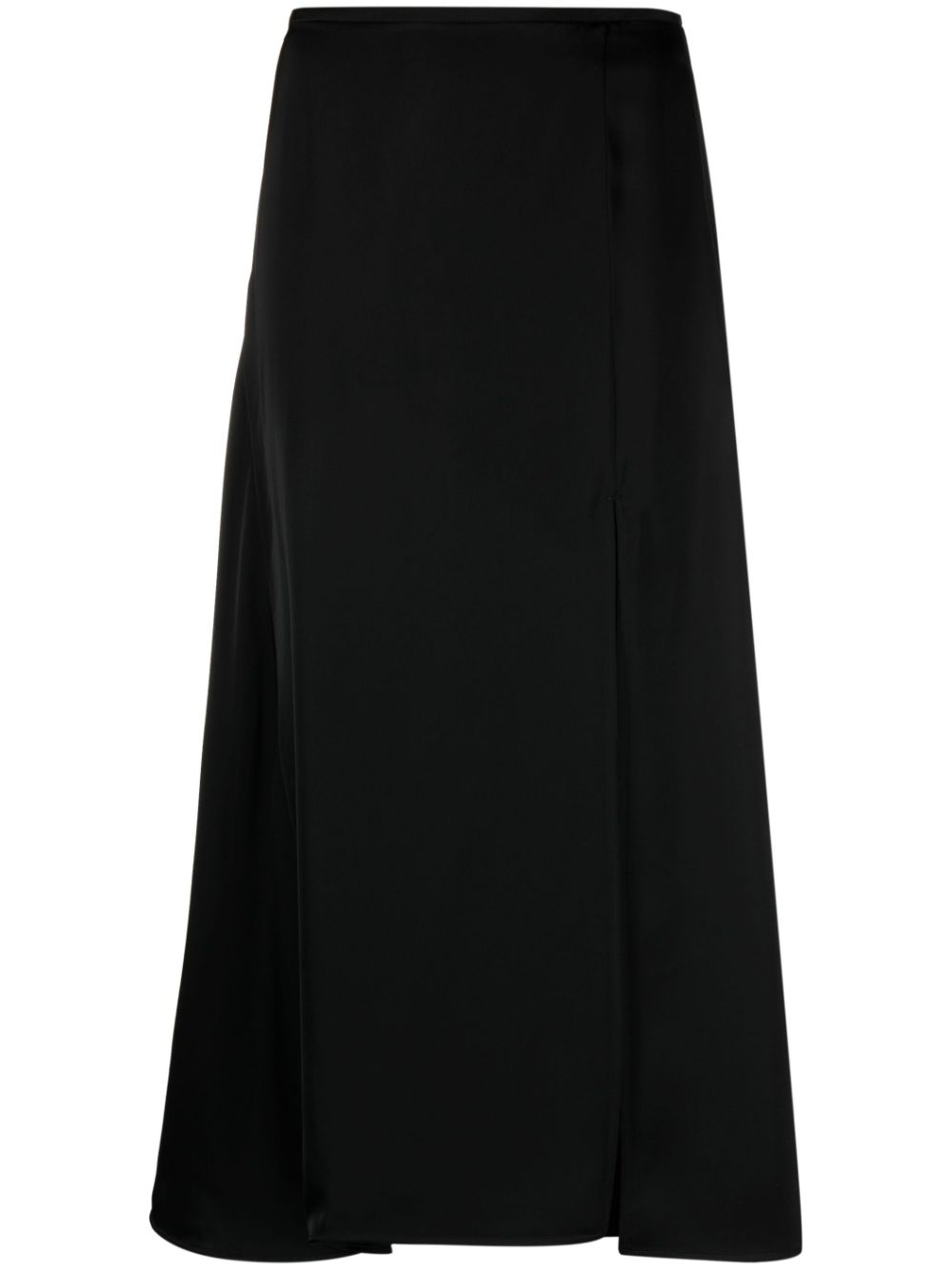 Jil Sander asymmetric midi skirt - Black von Jil Sander