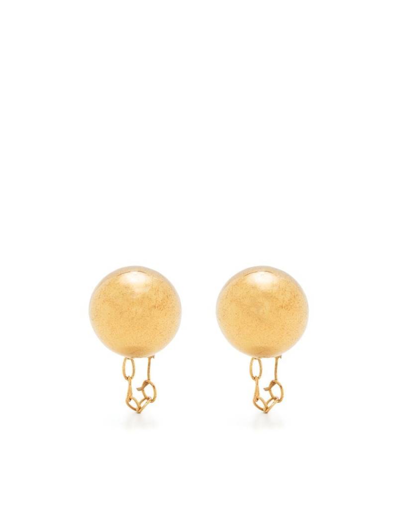 Jil Sander ball-stud chain earrings - Gold von Jil Sander