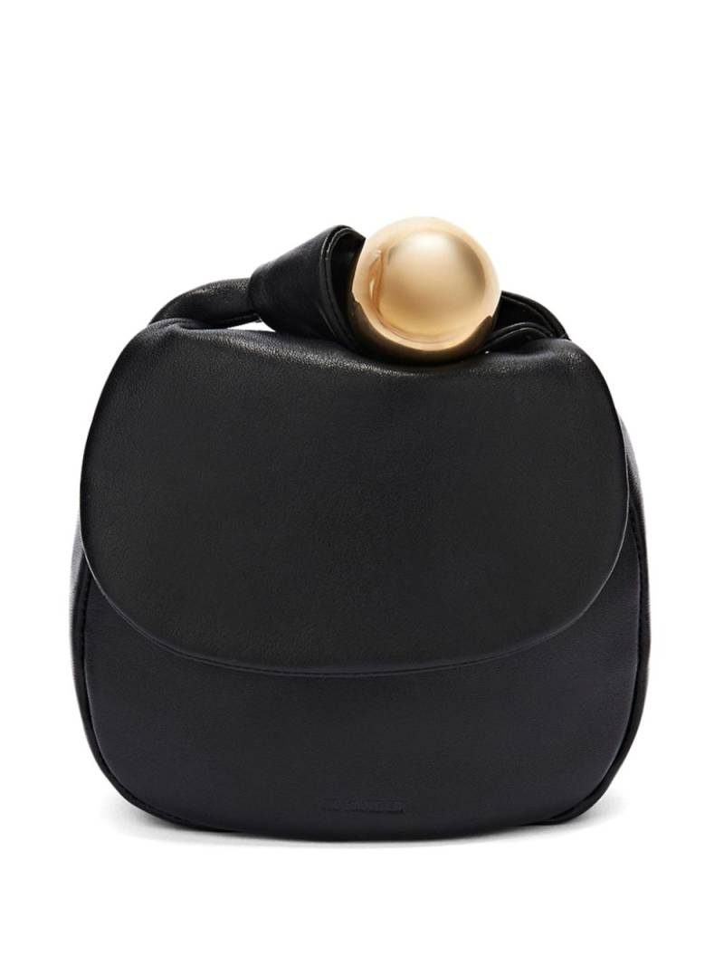 Jil Sander ball top handle leather mini bag - Black von Jil Sander