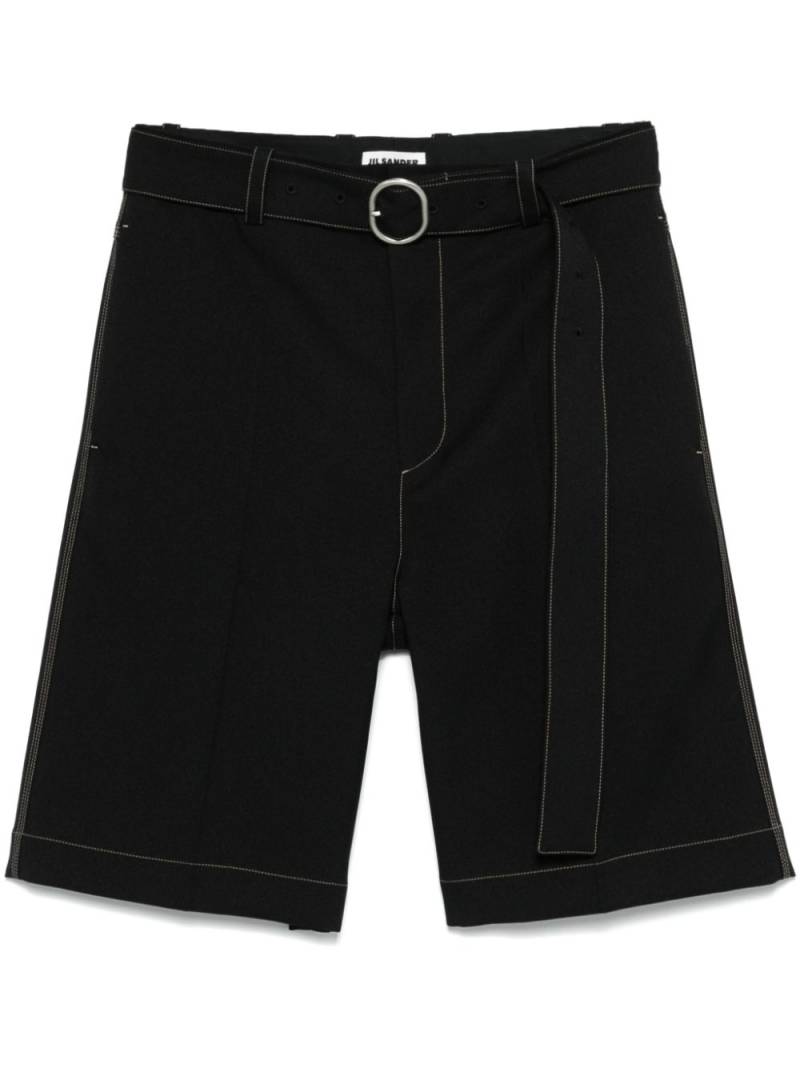 Jil Sander belted shorts - Black von Jil Sander