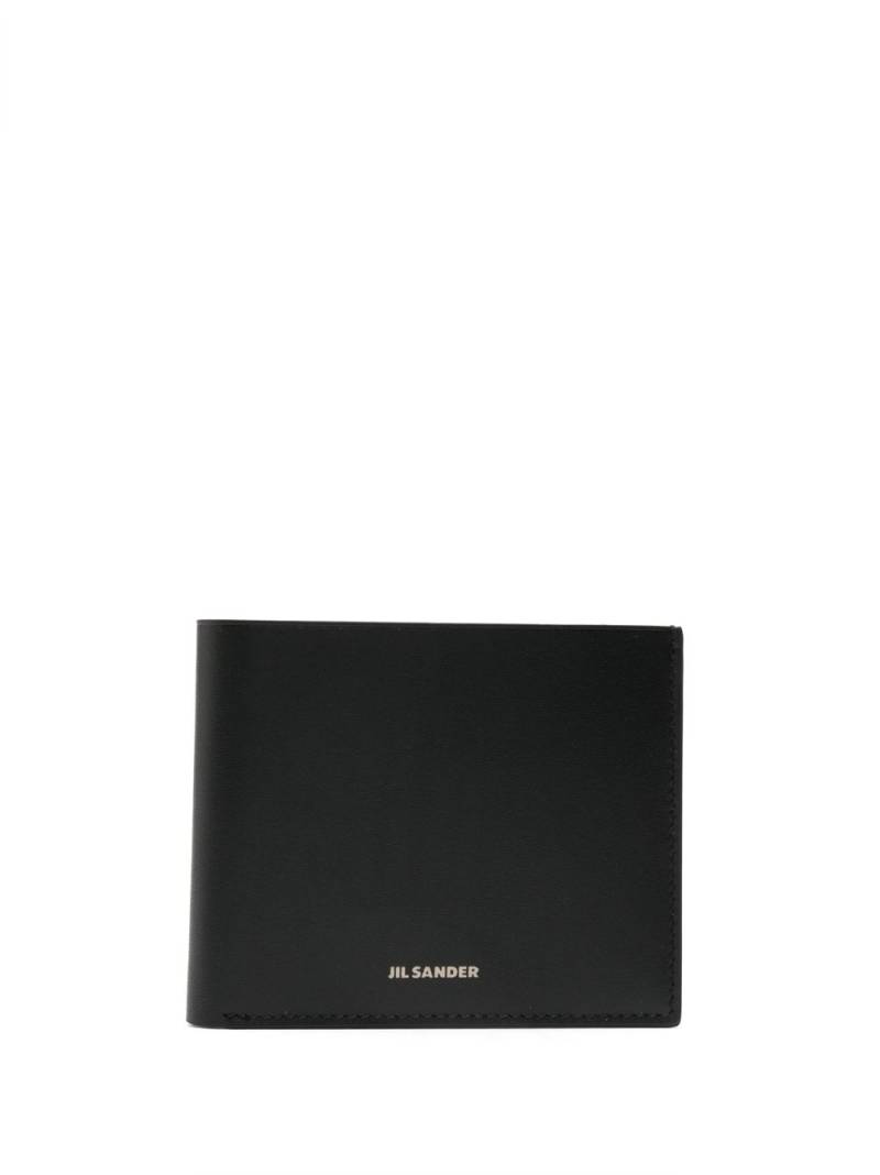 Jil Sander bi-fold logo-debossed wallet - Black von Jil Sander