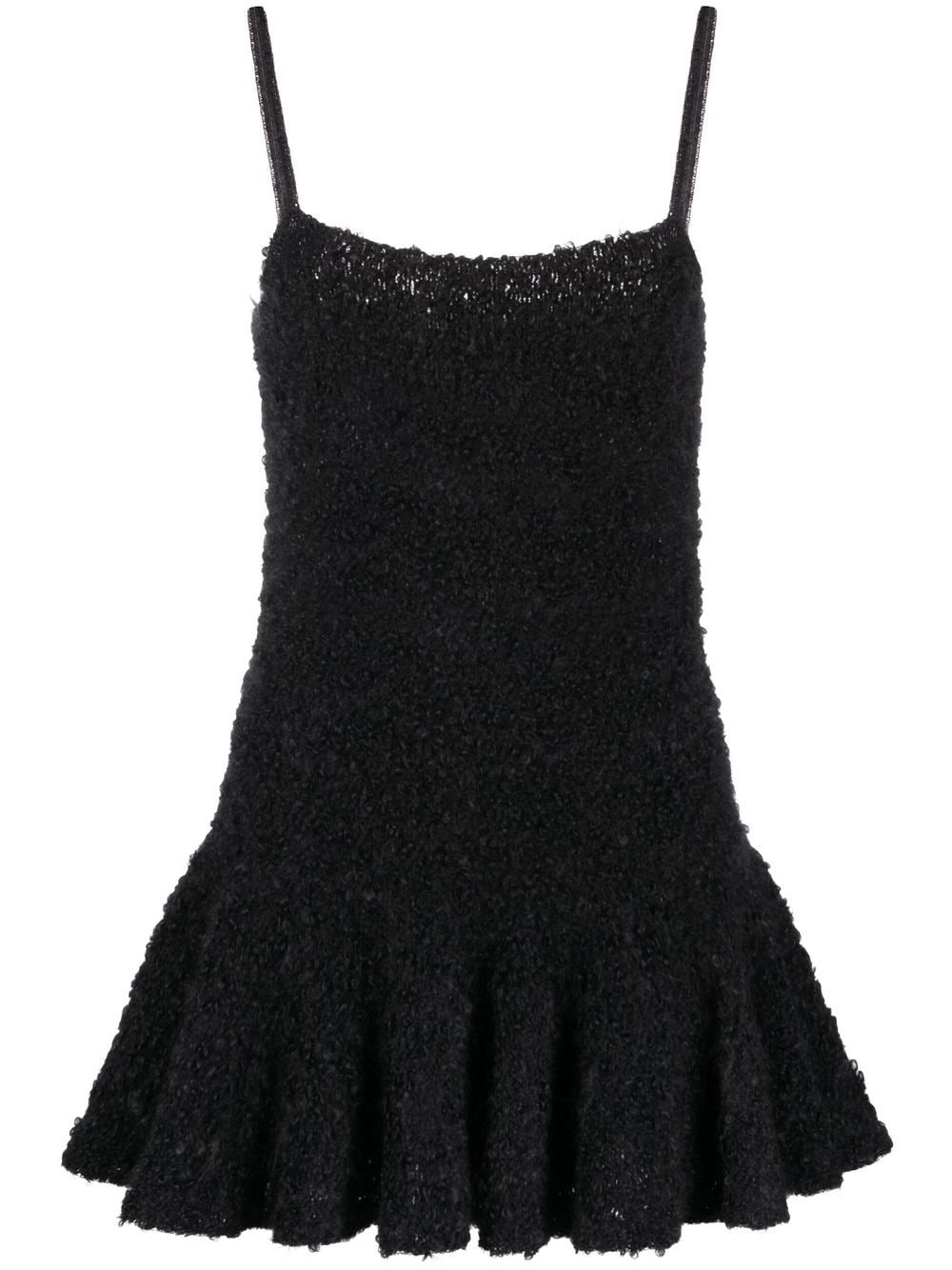 Jil Sander bouclé knitted minidress - Black von Jil Sander