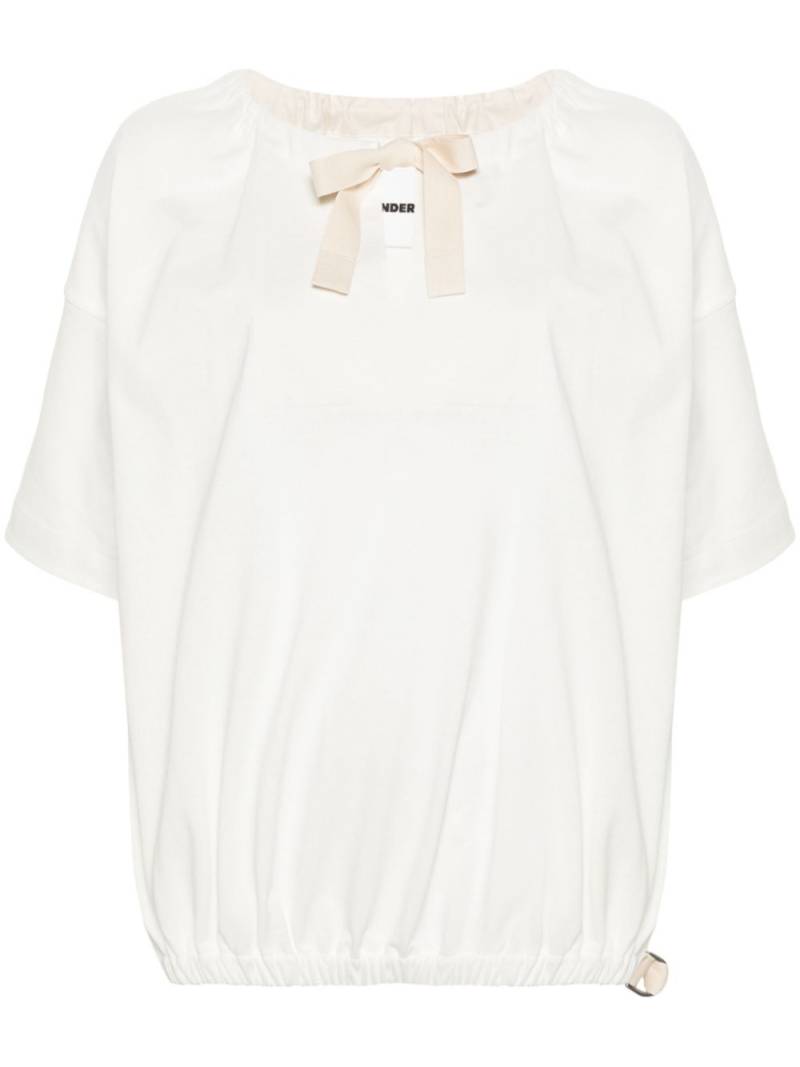 Jil Sander bow-detail cotton blouse - White von Jil Sander