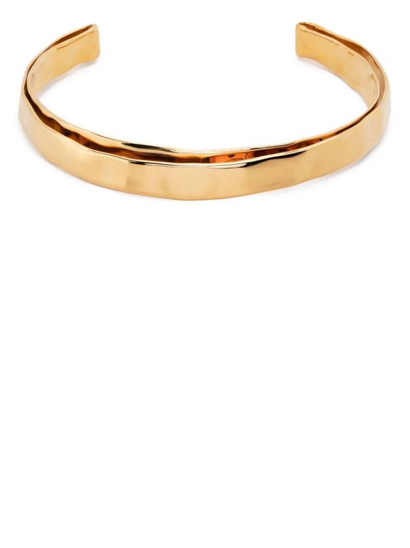 Jil Sander brass choker necklace - Gold von Jil Sander