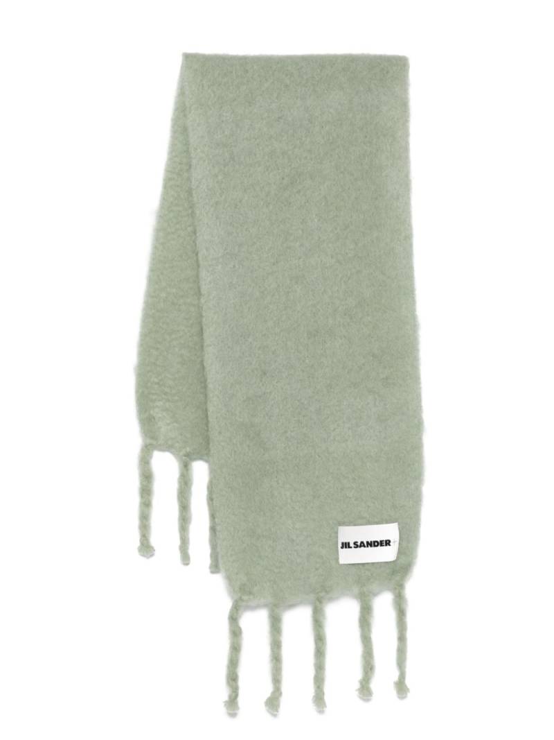 Jil Sander brushed-finish scarf - Green von Jil Sander