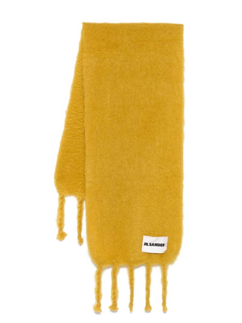 Jil Sander brushed-finish scarf - Yellow von Jil Sander