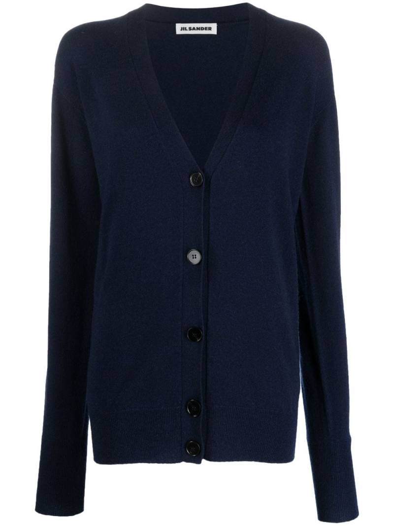 Jil Sander button-down cashmere cardigan - Blue von Jil Sander