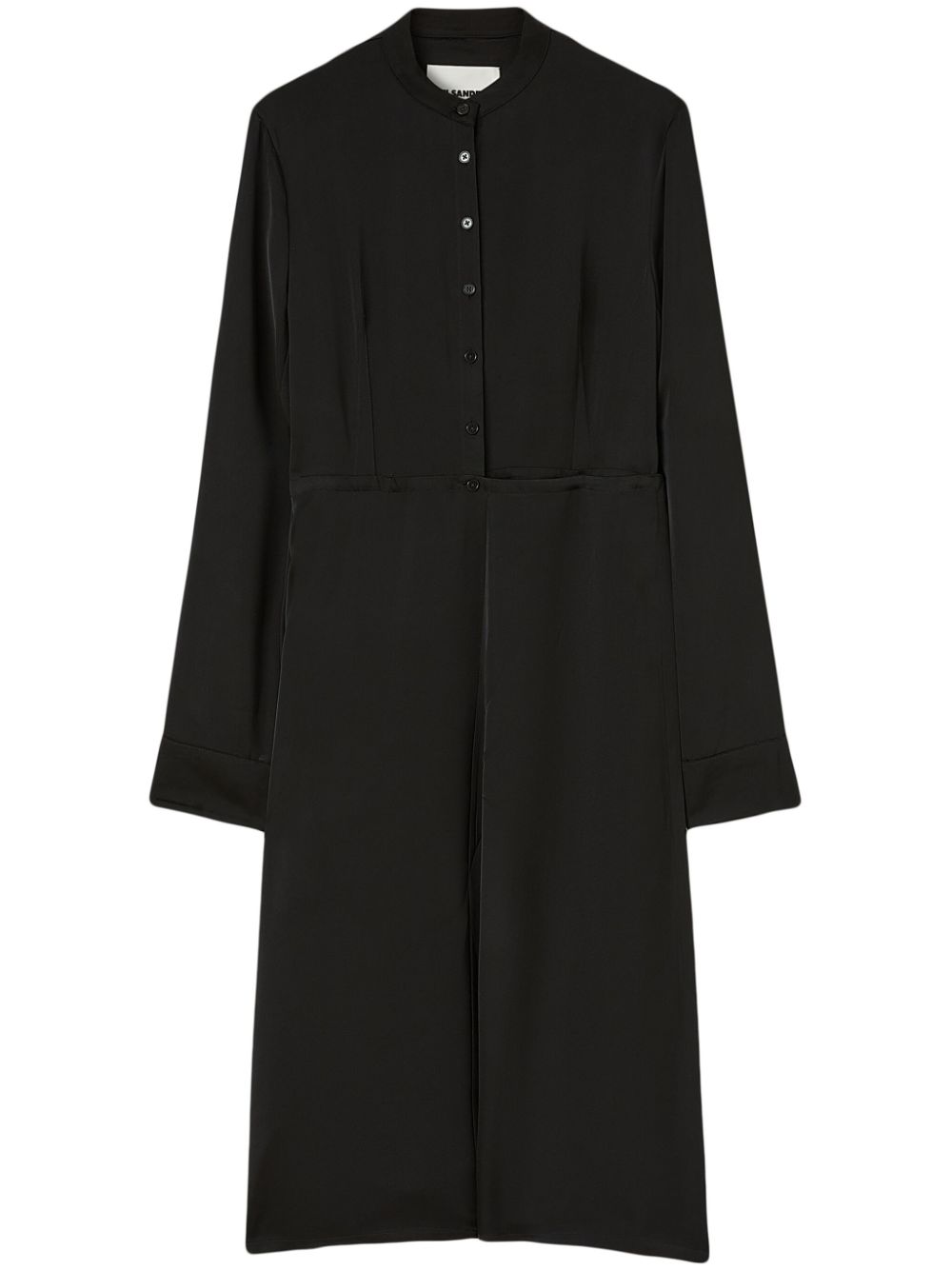 Jil Sander buttoned-up shirt dress - Black von Jil Sander