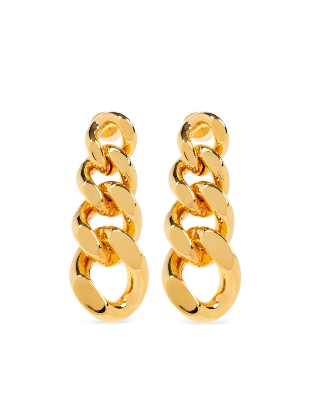 Jil Sander cable-link drop earrings - Gold von Jil Sander