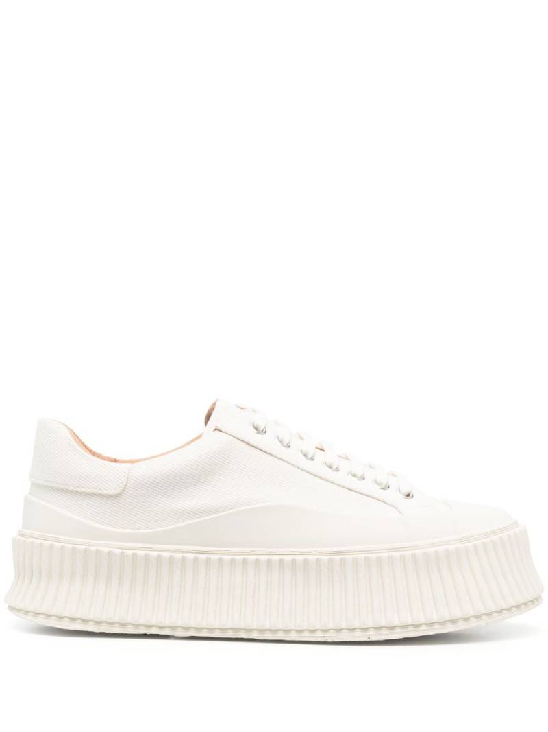 Jil Sander canvas low-top sneakers - Neutrals von Jil Sander