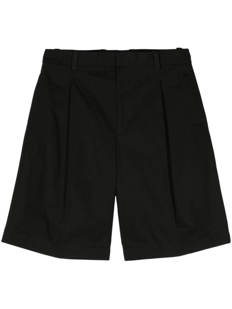 Jil Sander canvas straight-leg shorts - Black von Jil Sander