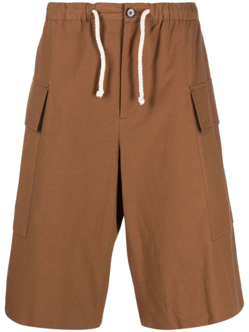 Jil Sander cargo cotton shorts - Brown von Jil Sander