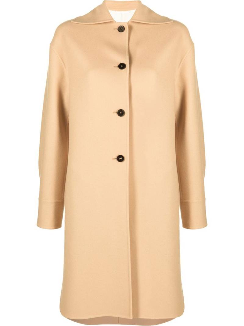 Jil Sander cashmere single-breasted coat - Neutrals von Jil Sander