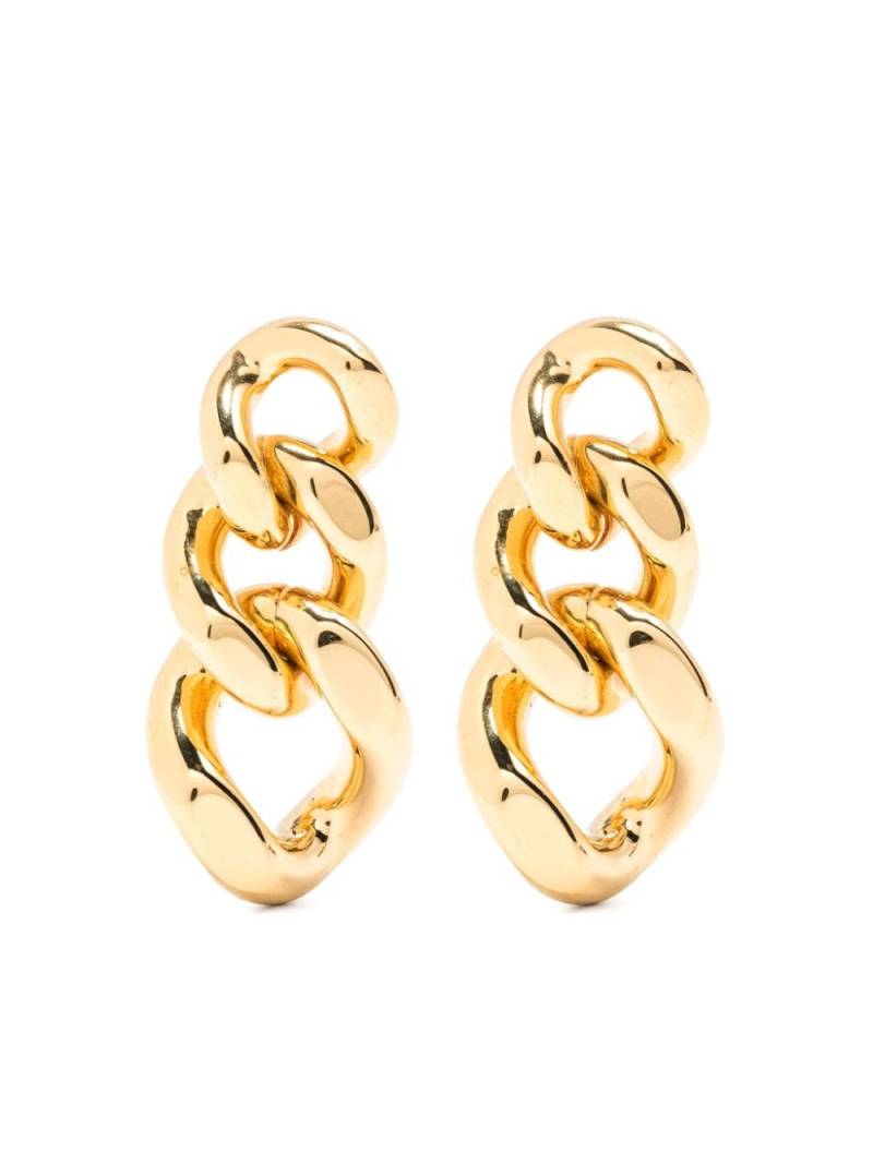 Jil Sander chain dangle earrings - Gold von Jil Sander