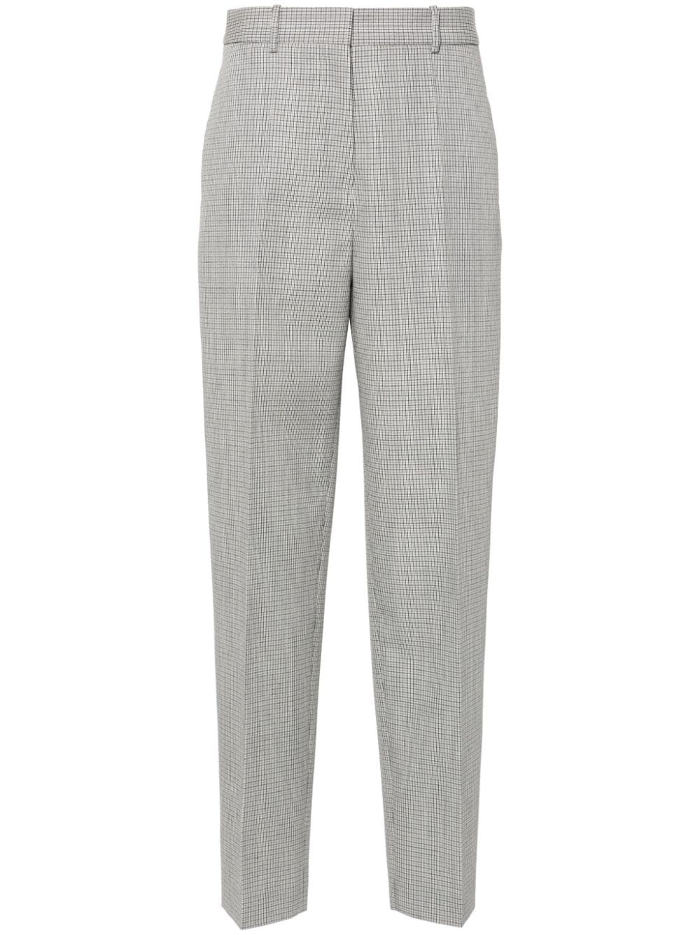 Jil Sander checked tailored trousers - Grey von Jil Sander