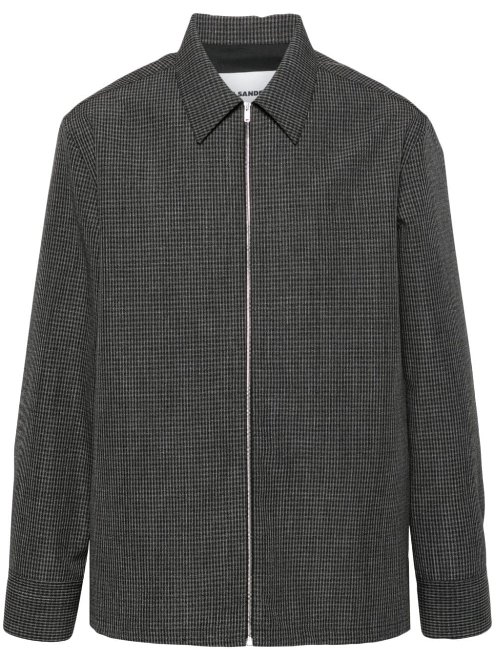 Jil Sander checkered shirt - Grey von Jil Sander