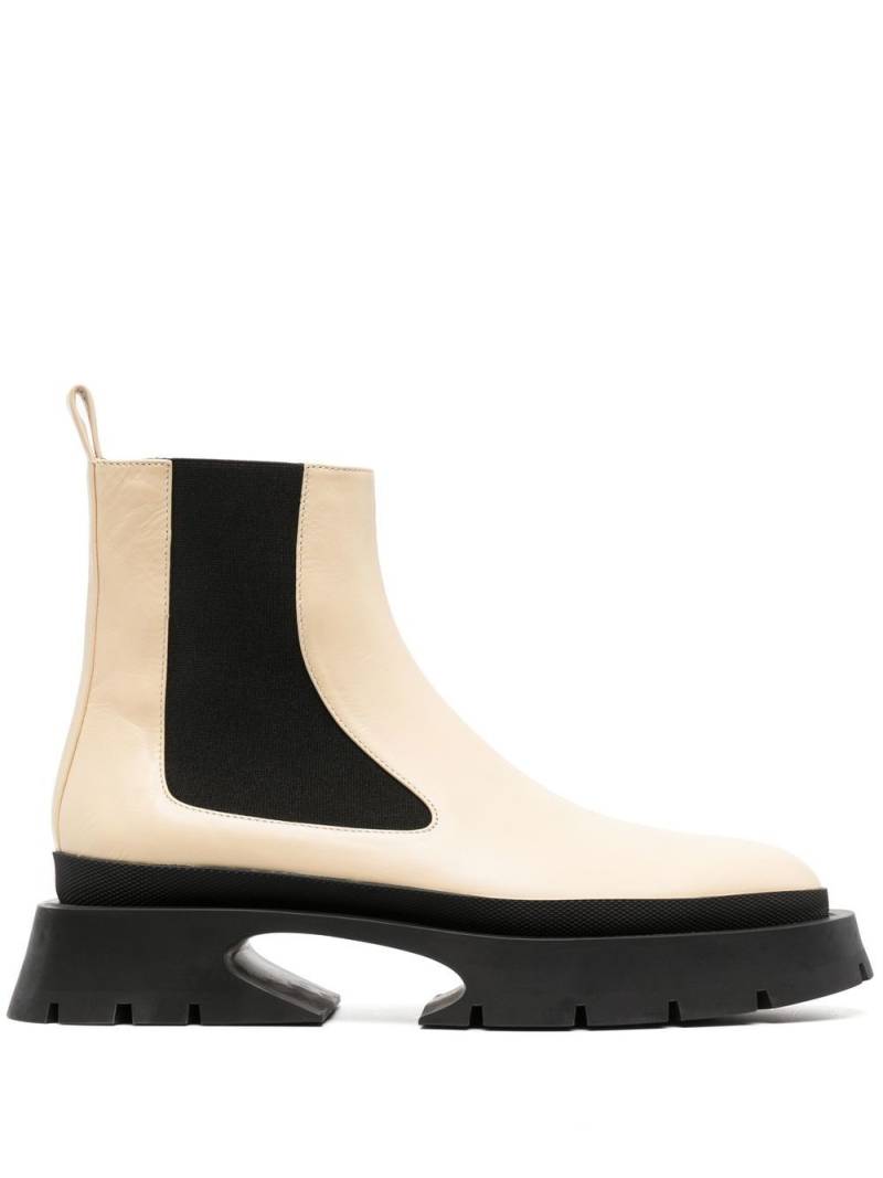 Jil Sander chunky ankle boots - Neutrals von Jil Sander