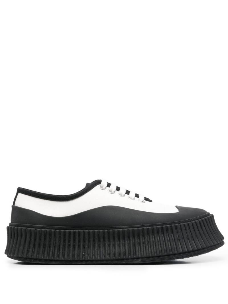 Jil Sander chunky-soled lace-up sneakers - White von Jil Sander