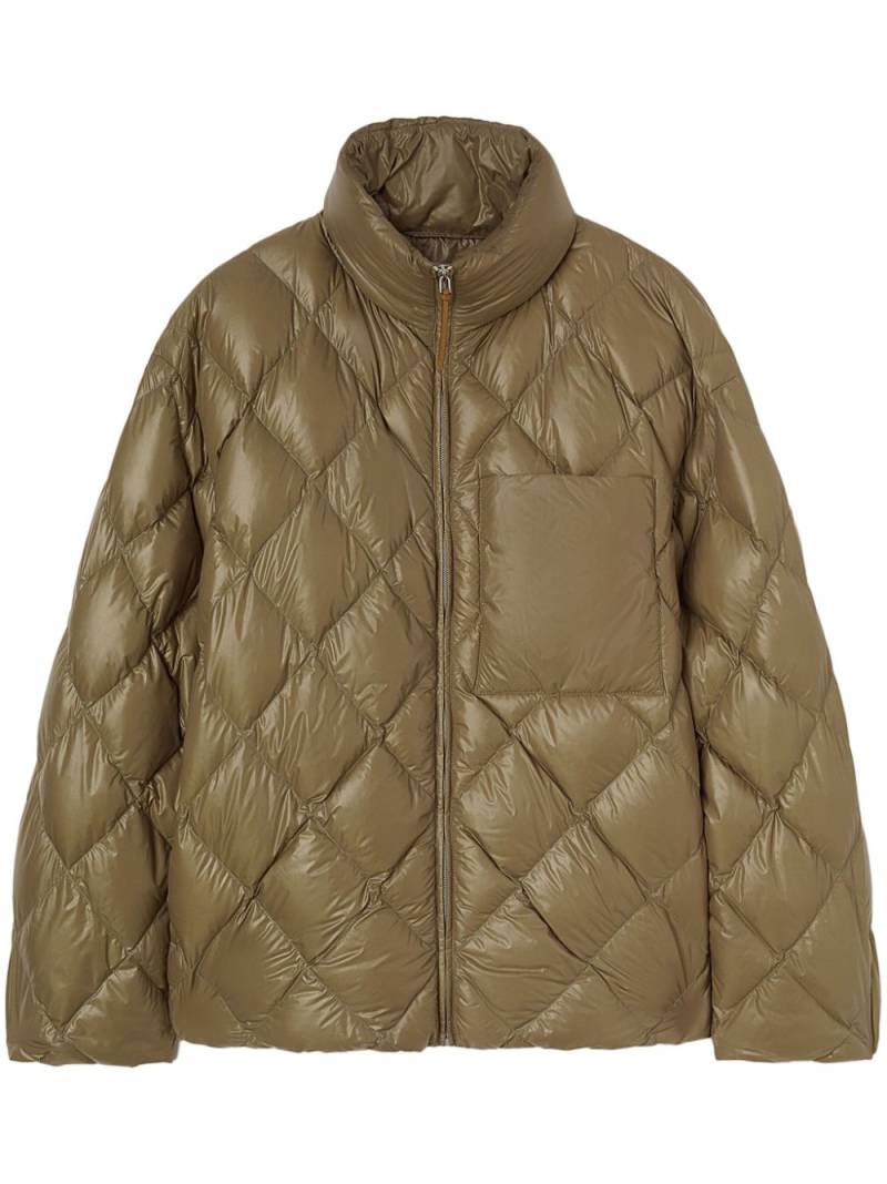 Jil Sander concealed hood jacket - Brown von Jil Sander