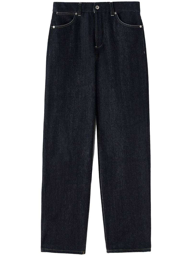 Jil Sander contrast-stitching cotton jeans - Blue von Jil Sander