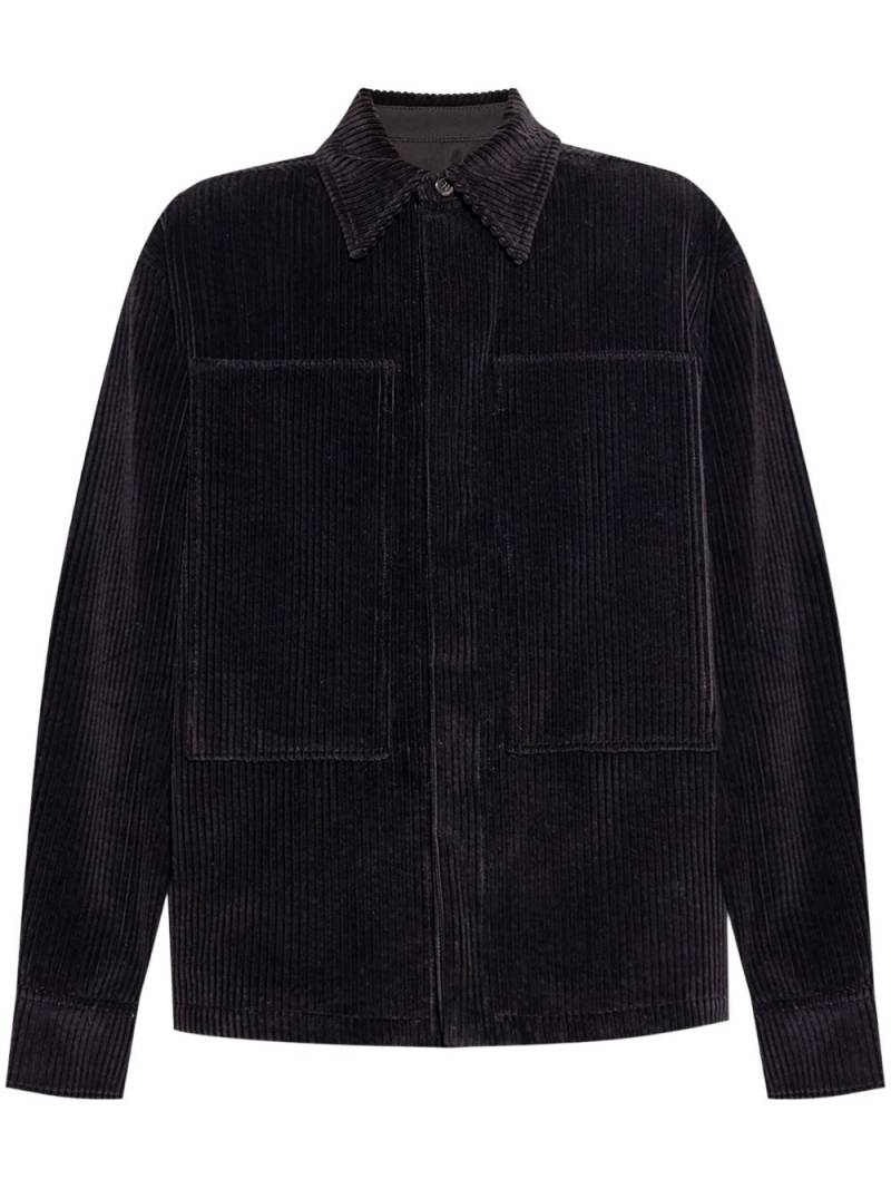 Jil Sander corduroy shirt - Black von Jil Sander