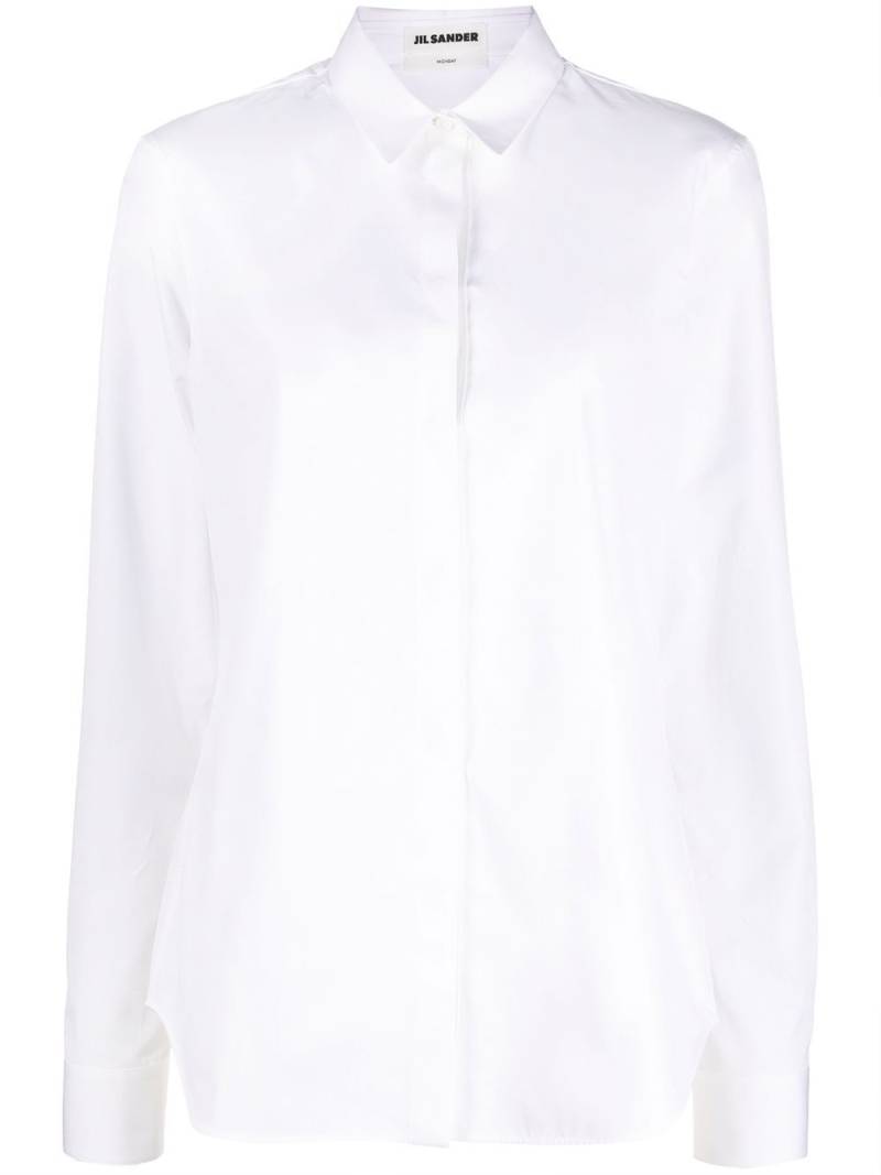 Jil Sander cotton long-sleeve shirt - White von Jil Sander