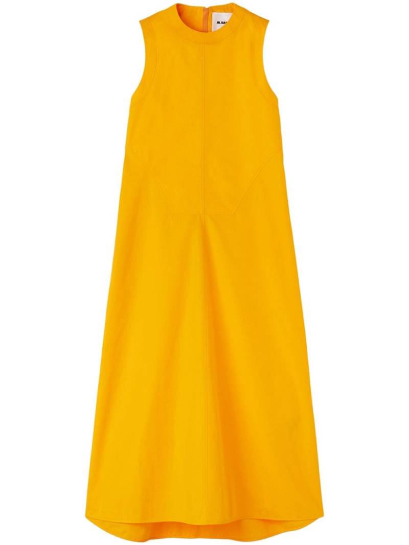 Jil Sander cotton midi dress - Orange von Jil Sander