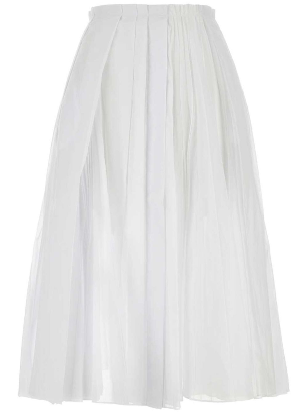 Jil Sander cotton midi skirt - White von Jil Sander