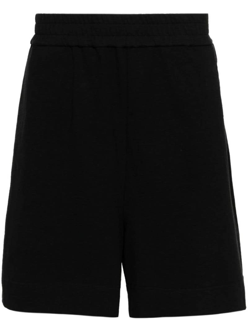 Jil Sander cotton track shorts - Black von Jil Sander