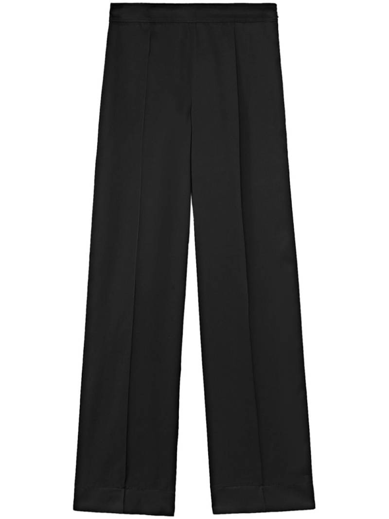 Jil Sander creased straight trousers - Black von Jil Sander