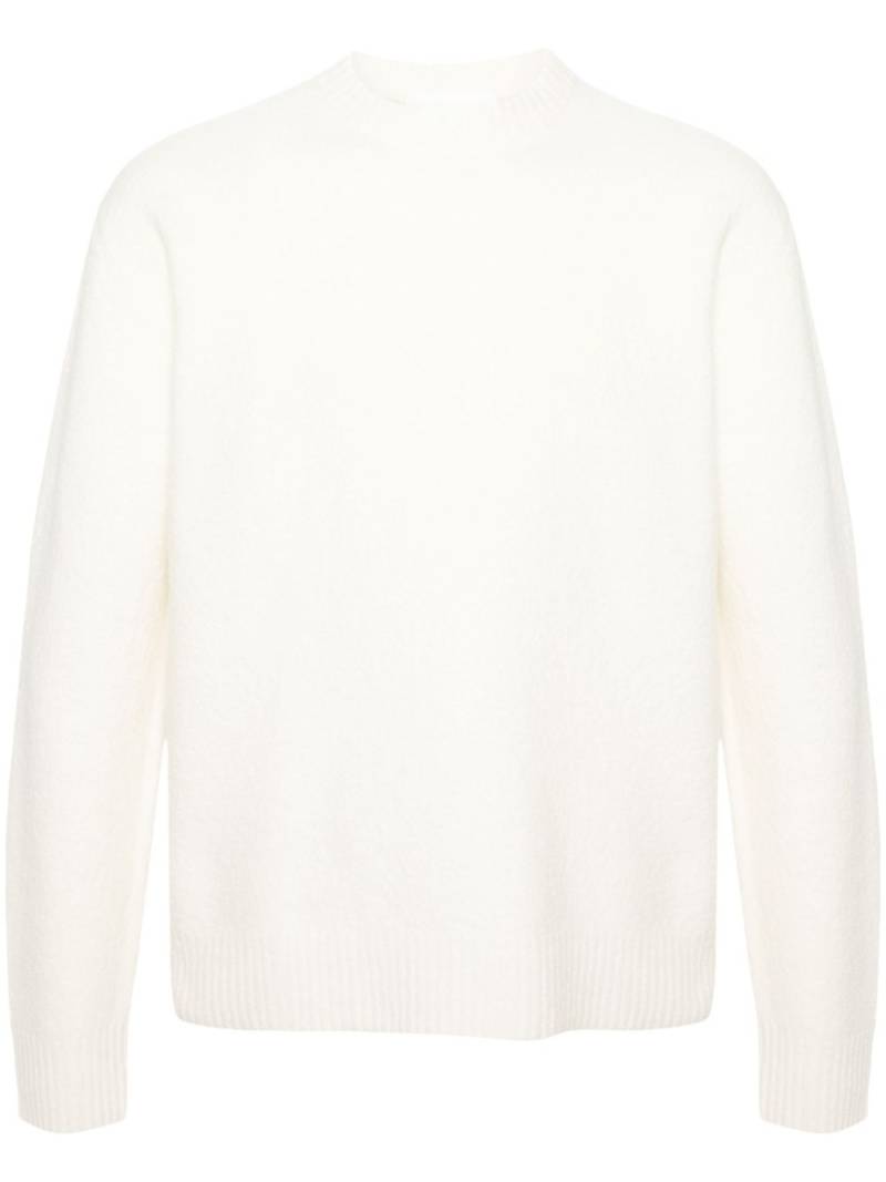 Jil Sander crew-neck boiled wool jumper - White von Jil Sander