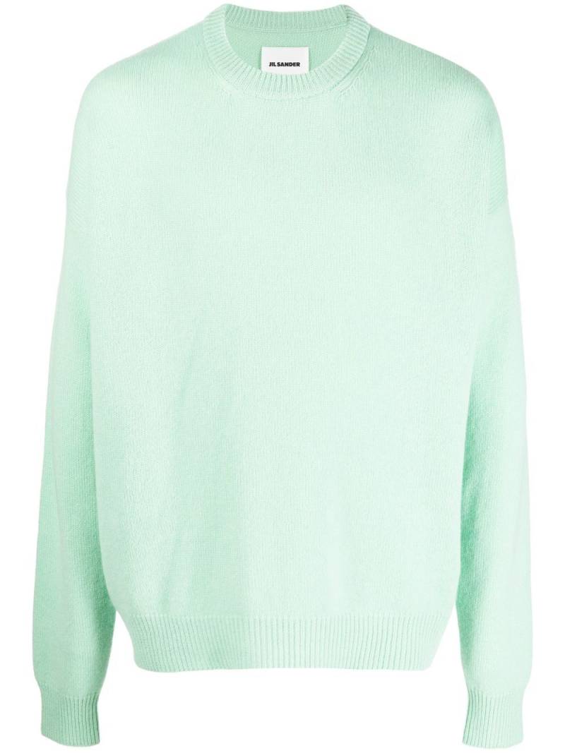 Jil Sander crew neck cashmere jumper - Green von Jil Sander